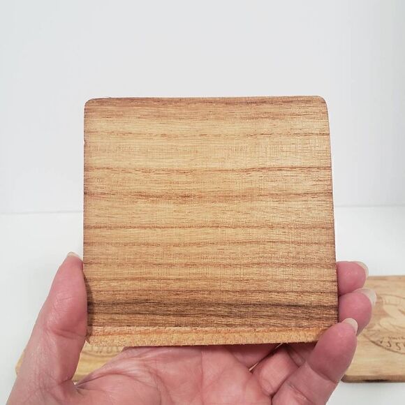 Disney Parks Pass‎ holder Chef Minnie Mouse Wood Coaster Set Drinks - Picture 9 of 10